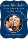 Navy Wedding Union Photo Save the Date Cards Image 3 of 6